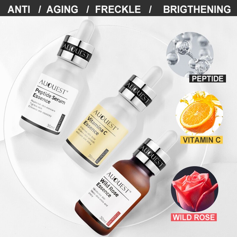 Vitamin C Collagen Serum - Organic Face Firming Stem Cell Whitening Hyaluronic Acid