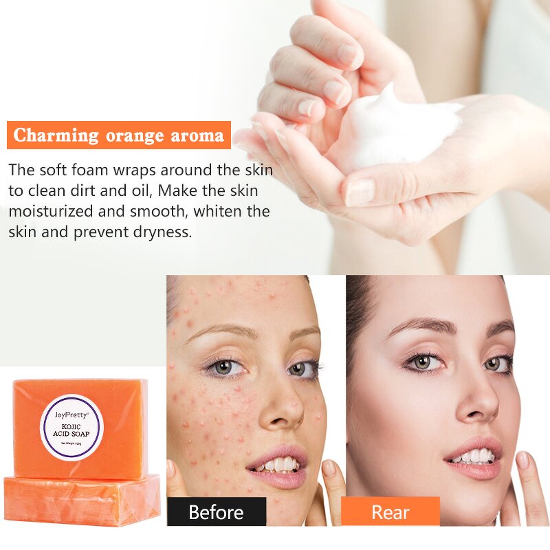 Kojic Acid Soap - Private Label Organic Handmade Oily Skin Whitening Facial Cleanser