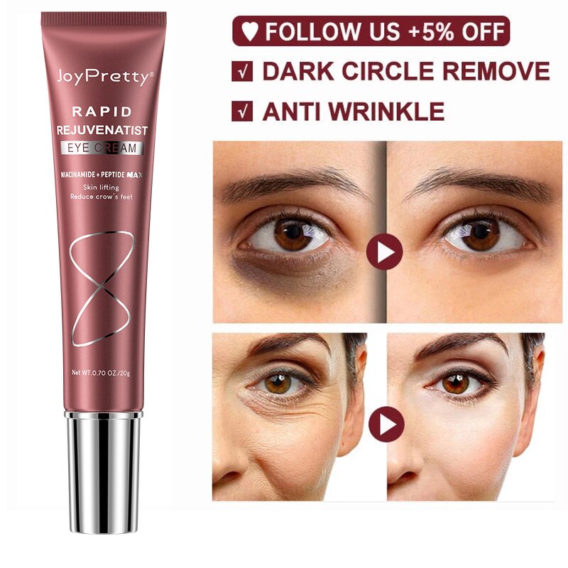 Rapid Rejuvenatist Eye Cream - JoyPretty Organic Smoothing Instant Eyebags Dark Circles Remove