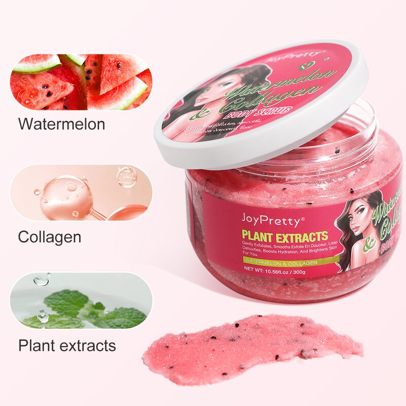 Watermelon Body Scrub - JoyPretty Private Label Organic Deep Cleaning Exfoliating Whitening