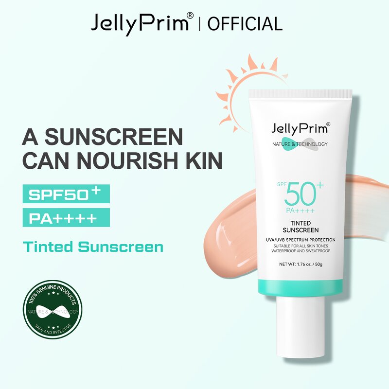 Tinted Sunscreen SPF 50+ PA+++ - OEM/ODM Organic Repair Moisturizing Lightening UVA UVB