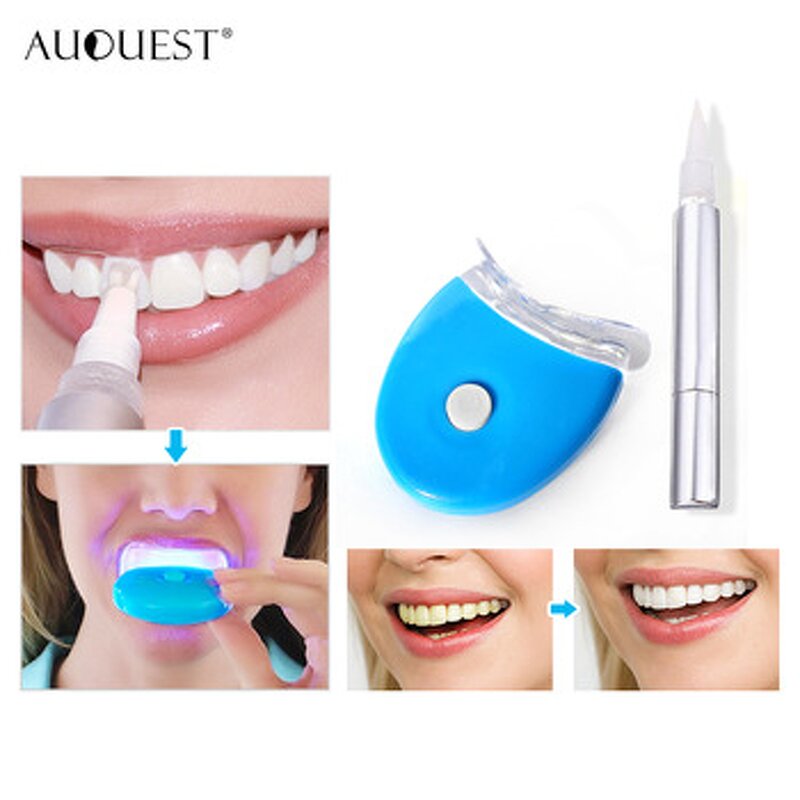 Teeth Whitening Kit - Private Label Pen LED Light Dental Bleaching Gel Custom Logo