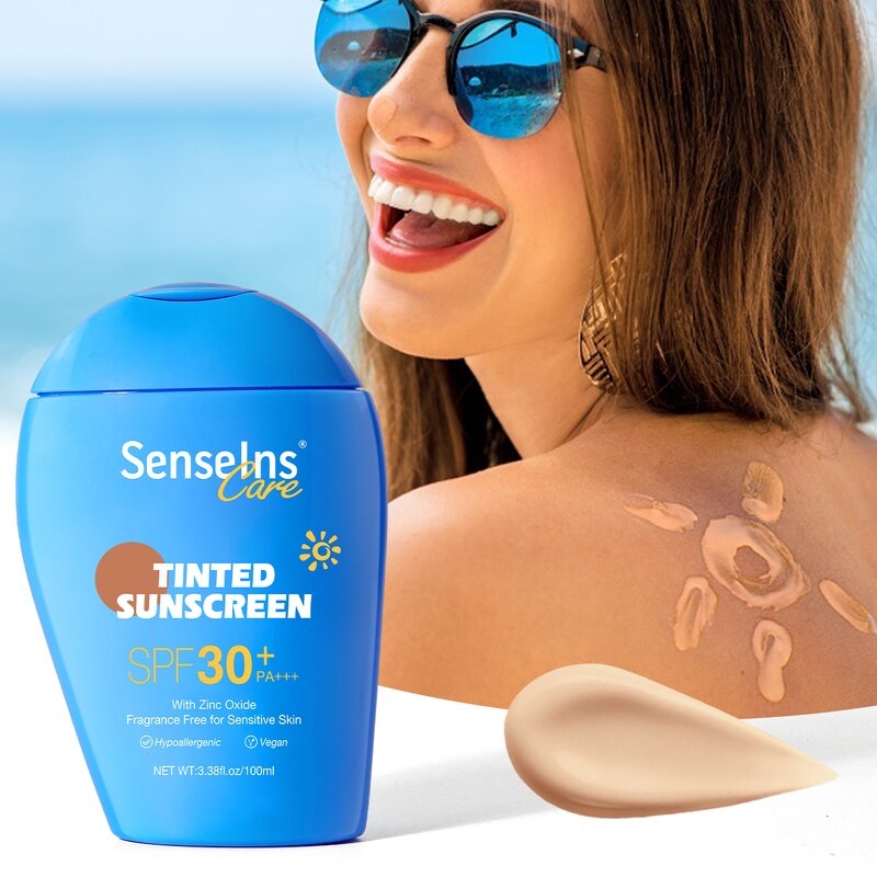Tinted Sunscreen SPF 50 - Private Label Organic Moisturizing Zinc Oxide Concealer UV