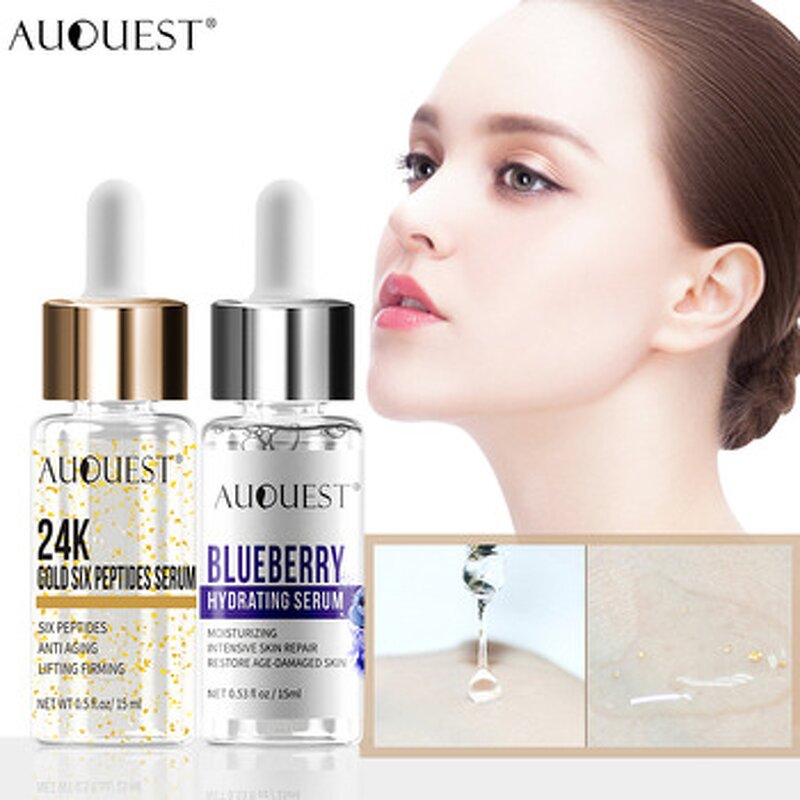 24K Gold Serum - Private Label Anti Aging AntiWrinkle Moisturizing Face Skin Care