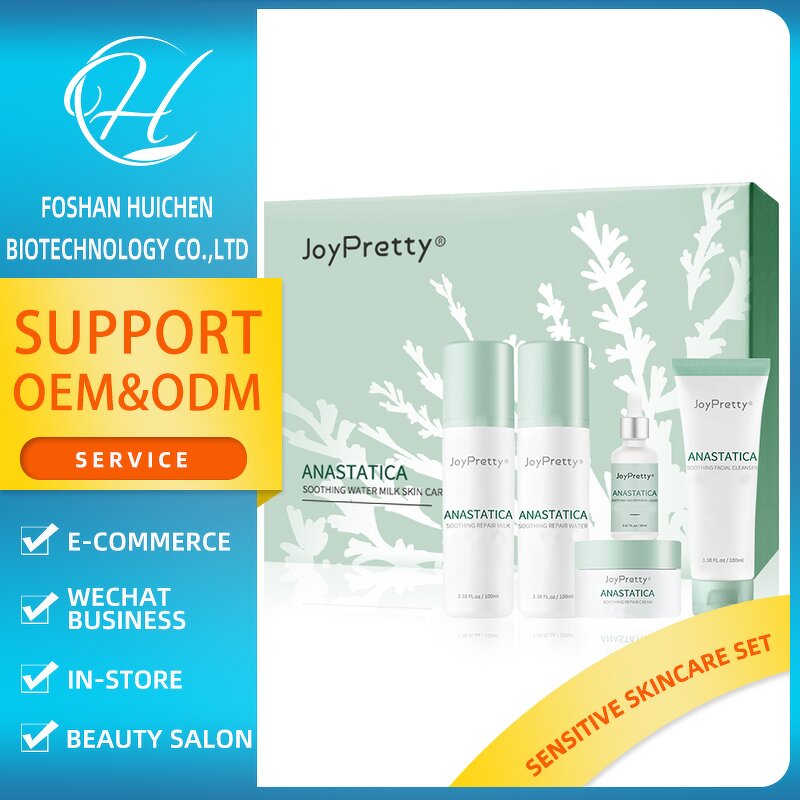 Korean Skin Care Set - Private Label Natural Cleaner Anti Wrinkle Face Cream Serum