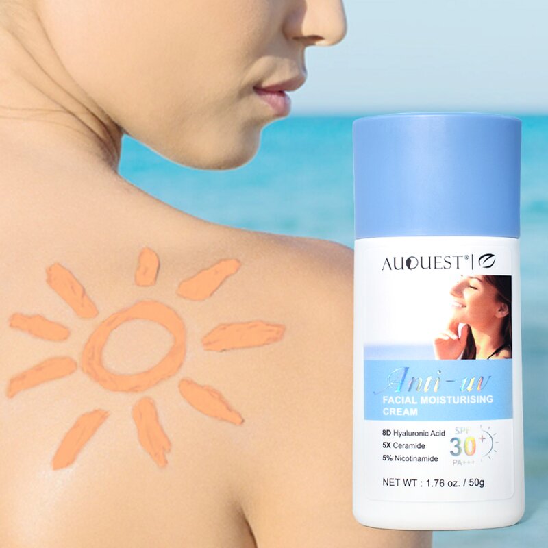 Face Cream SPF 30+ - Organic Anti UV Moisturizing Whitening Anti Aging Brightening