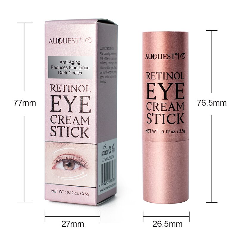 Retinol Eye Cream Stick - Private Label Organic Dark Eye Repair Anti Wrinkle Eye Bags Removal