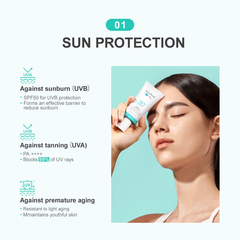 Tinted Sunscreen SPF 50+ PA+++ - OEM/ODM Organic Repair Moisturizing Lightening UVA UVB