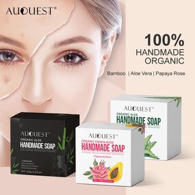 Papaya Soap - Wholesale Organic Skin Brightening Rose Oil Handmade Soap Private Label