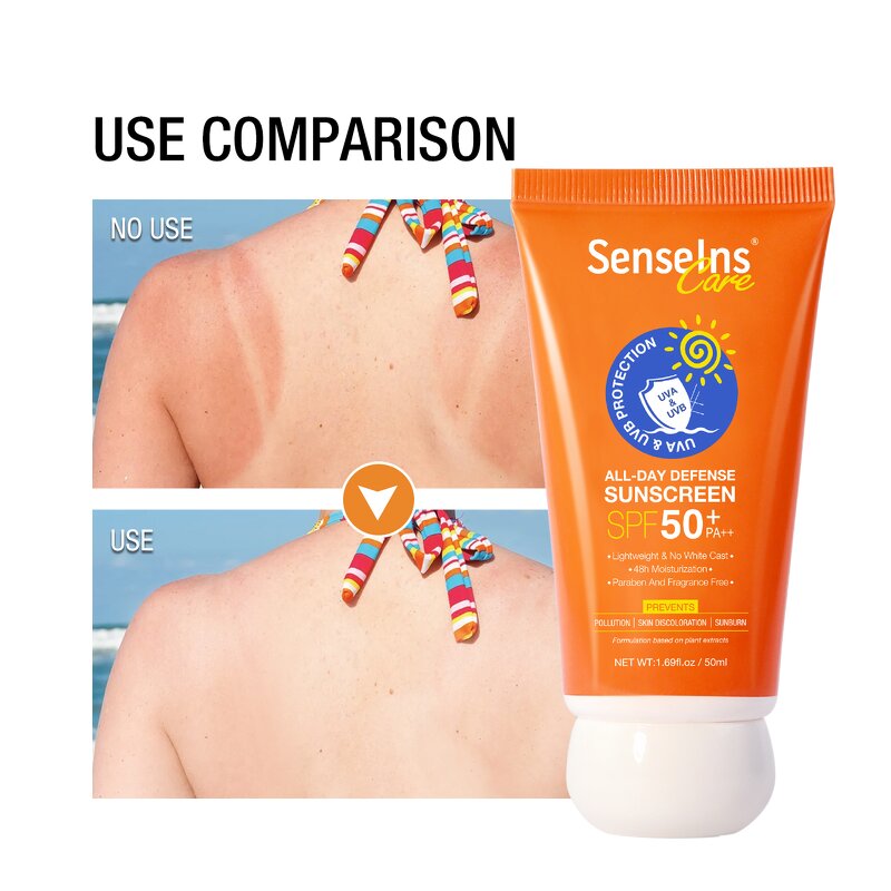 Sunscreen SPF 50 - OEM Private Label Organic Whitening Moisturizing UVA/Uvb All-Day