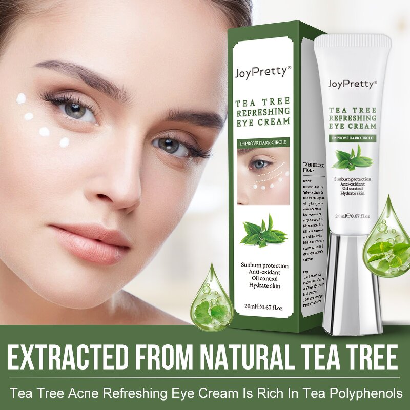 Tea Tree Eye Cream - Organic Anti Wrinkle Eye bag Dark Circle Anti Aging Skin Care Wholesale