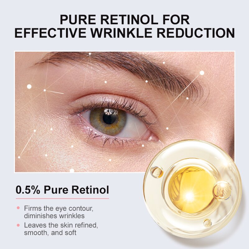 Retinol Eye Cream Stick - Private Label Organic Dark Eye Repair Anti Wrinkle Eye Bags Removal