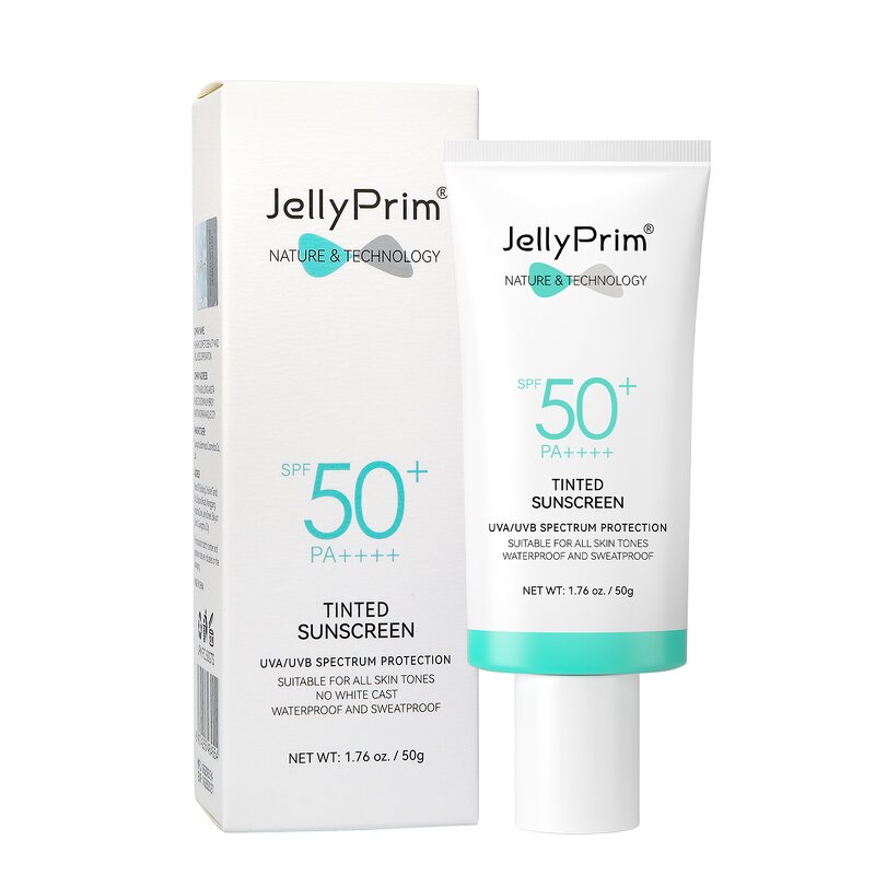 Tinted Sunscreen SPF 50+ PA+++ - OEM/ODM Organic Repair Moisturizing Lightening UVA UVB
