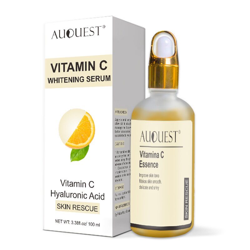 Vitamin C Facial Serum - AuQuest Private Label Organic Lightening Dark Spots Corrector