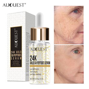 24K Gold Serum - Private Label Anti Aging AntiWrinkle Moisturizing Face Skin Care