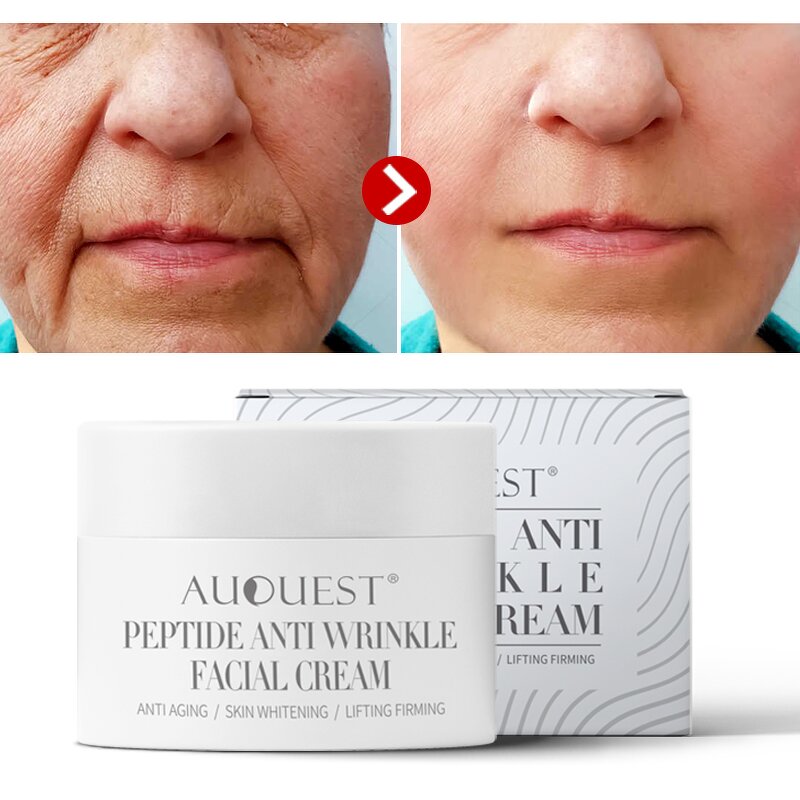 Collagen Face Cream - Private Label Korean Organic Peptide Anti Wrinkle Aging Lift Moisturizer