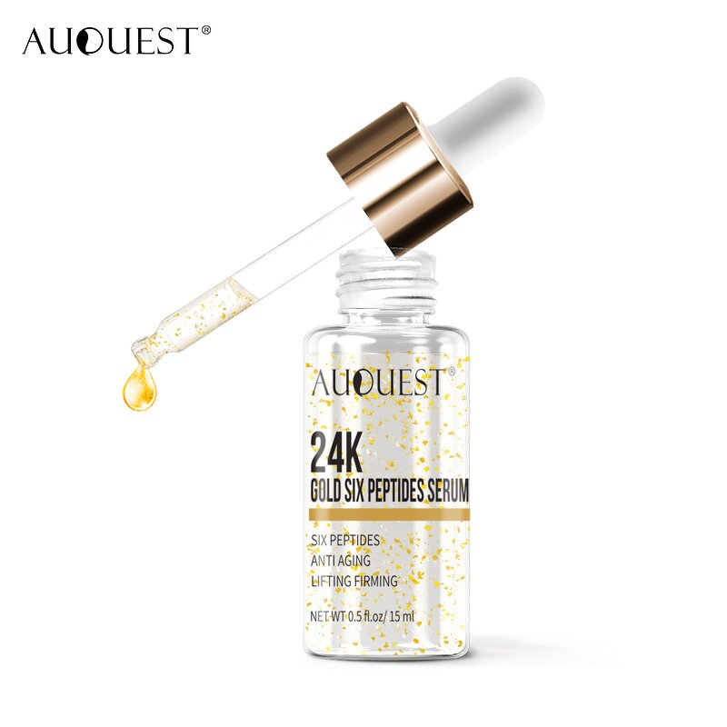 24K Gold Serum - Private Label Anti Aging AntiWrinkle Moisturizing Face Skin Care