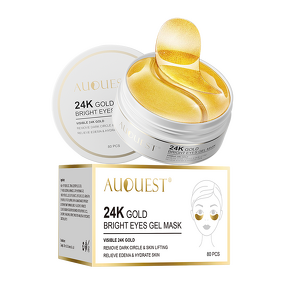 24K Gold Eye Mask - OEM Private Label Organic Custom Hydrogel Collagen Under Eye Patch