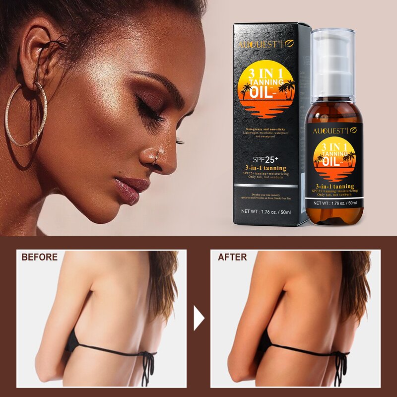 Tanning Cream - Private Label Organic Intensive Melanin Booster Deep Dark Sun Gel Oil