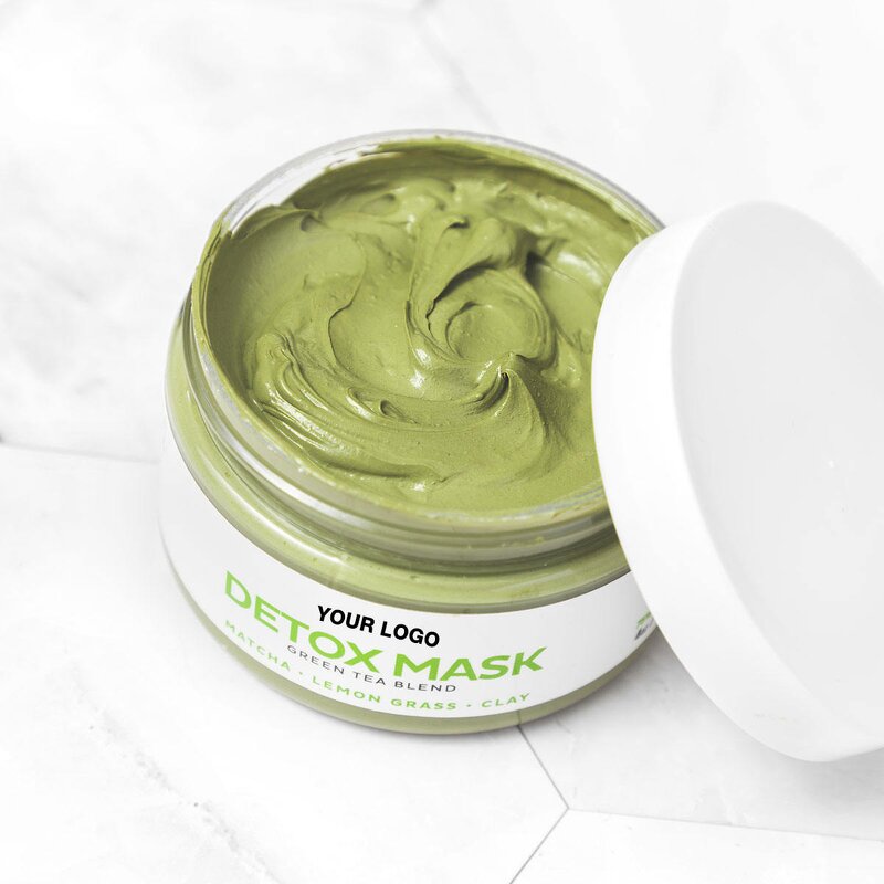 Kaolin Mud Clay Mask - OEM Deep Clean Anti Acne Detox Lemon Grass Green Tea Matcha