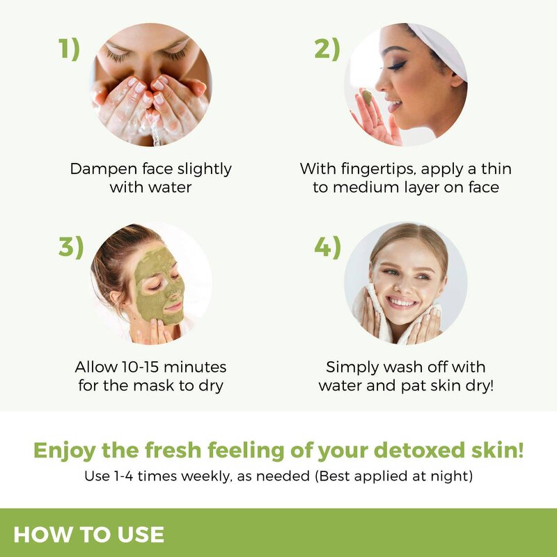 Kaolin Mud Clay Mask - OEM Deep Clean Anti Acne Detox Lemon Grass Green Tea Matcha