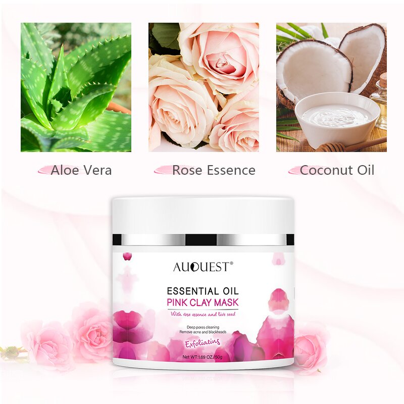 Pink Clay Mask - Private Label Deep Pore Cleansing Whitening Moisturizing Purifying
