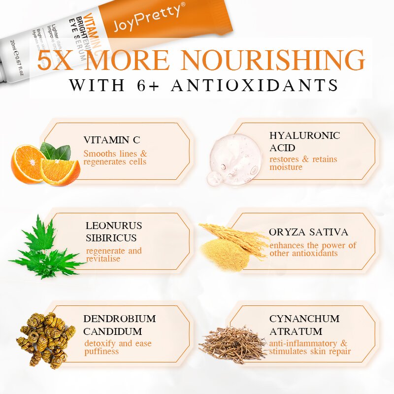 Eye Cream Manufacturer - OEM Vitamin C Hyaluronic Acid Organic Vegan Dark Circle Remove