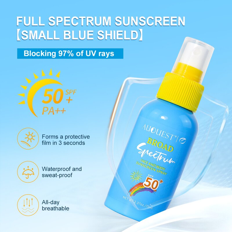 Sunscreen Mist Spray SPF 50+ PA+++ - Organic Custom Logo Oil Control UVA/UVB Protection