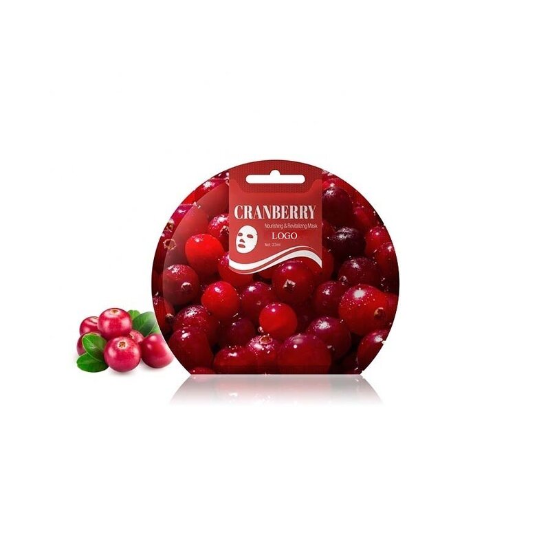 Eucalyptus Facial Mask - New Plant Fiber Cranberry Revitalizing Skin Care Mask