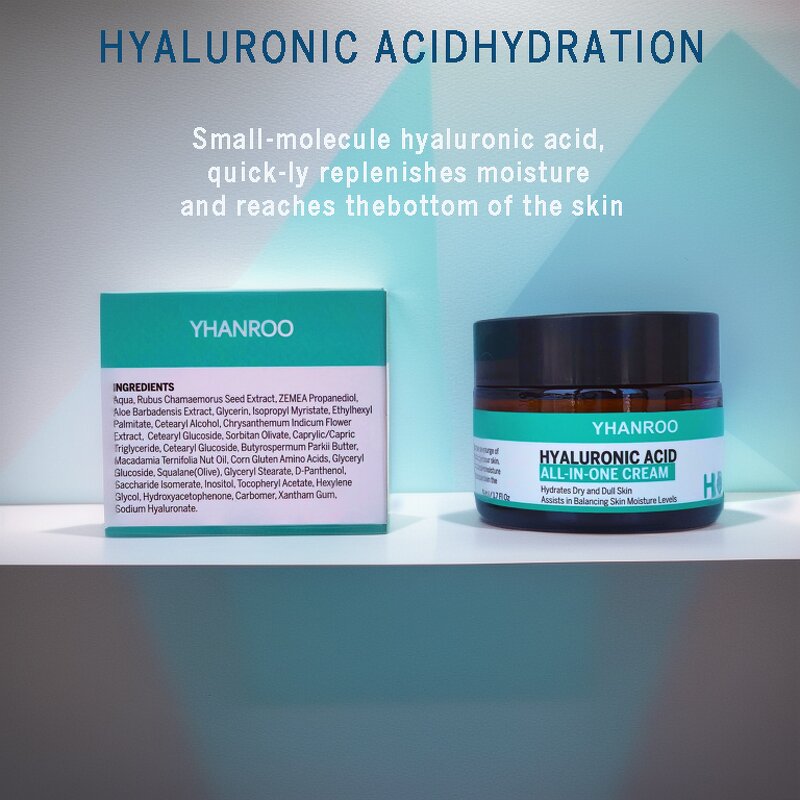 Hyaluronic Acid Cream - OEM/ODM 50g Korean Anti-Wrinkle Lightening Nourishing Moisturizer