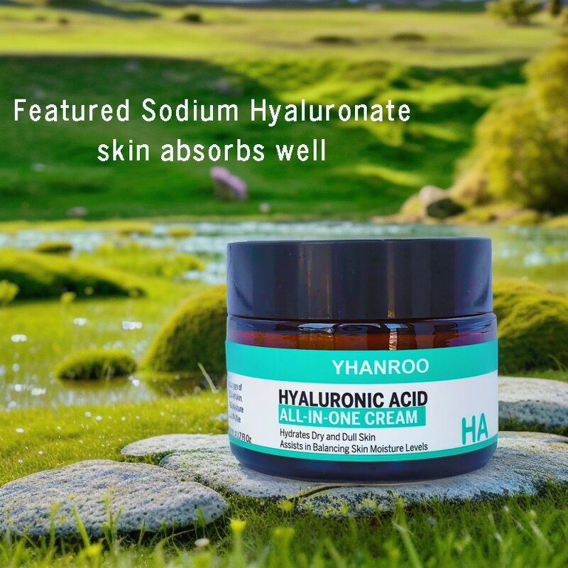 Hyaluronic Acid Cream - OEM/ODM 50g Korean Anti-Wrinkle Lightening Nourishing Moisturizer