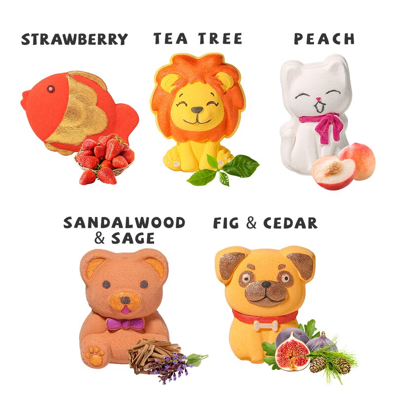 Kids Bath Bombs - Wholesale Handmade Fizzies with Toys Natural Bubble Gift Set