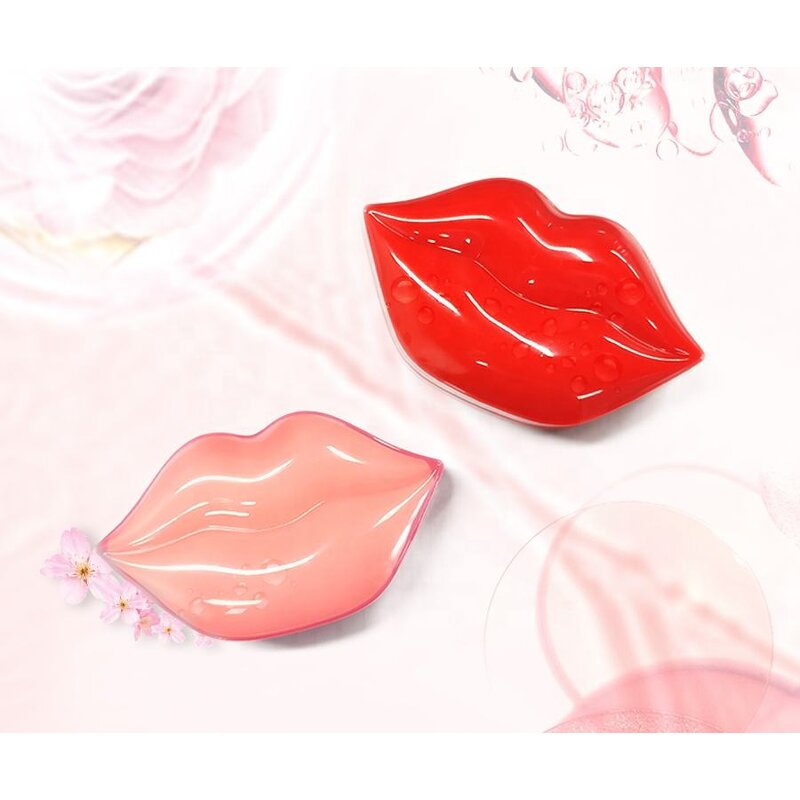 Hydrogel Lip Mask - Private Label Organic Custom Collagen Hydrating Pink Plumping Gel