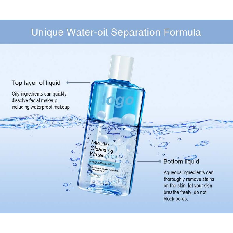 Micellar Cleansing Water - OEM Hyaluronic Acid Oil-water Separation Gentle Makeup Remover