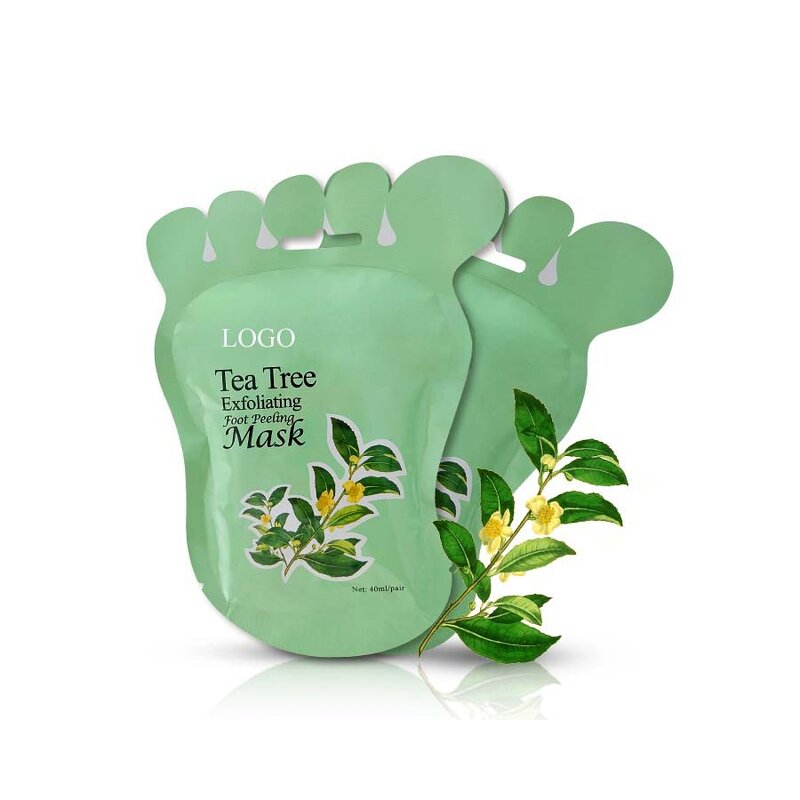 Tea Tree Foot Mask - Private Label Korean Pedicure Exfoliating Moisturizing Lavender