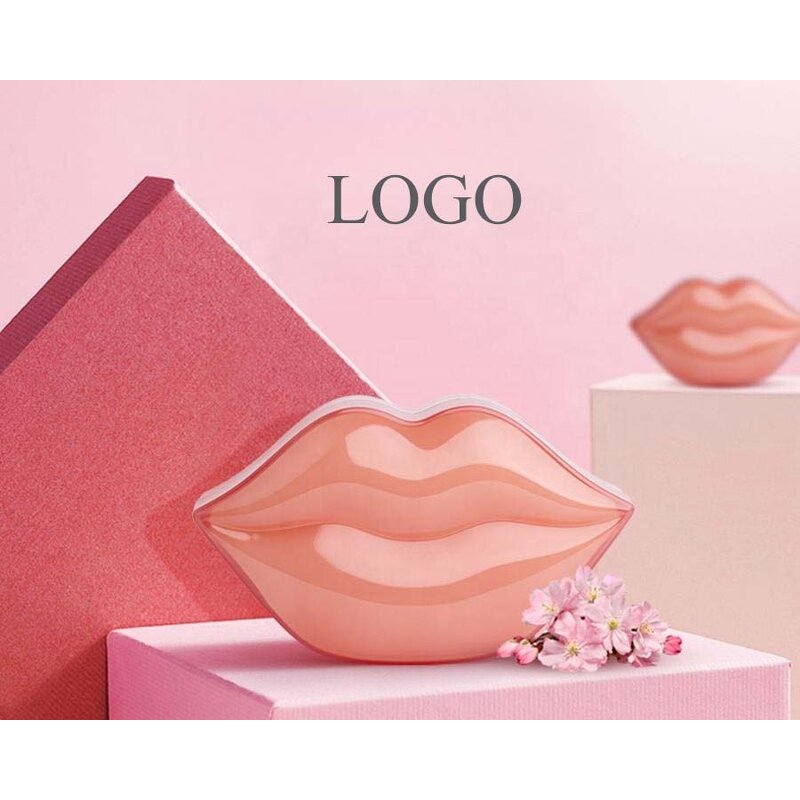 Hydrogel Lip Mask - Private Label Organic Custom Collagen Hydrating Pink Plumping Gel