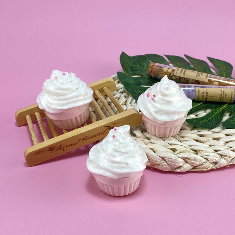 Bath Bombs Gift Set - Hot Sell Organic Aromatherapy Ice Cream Cake Candy Kids Fizzies