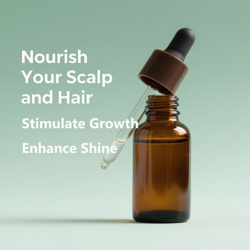 Biotin Hair Growth Oil - Private Label Natural Organic Damaged Hair Smoothing Serum