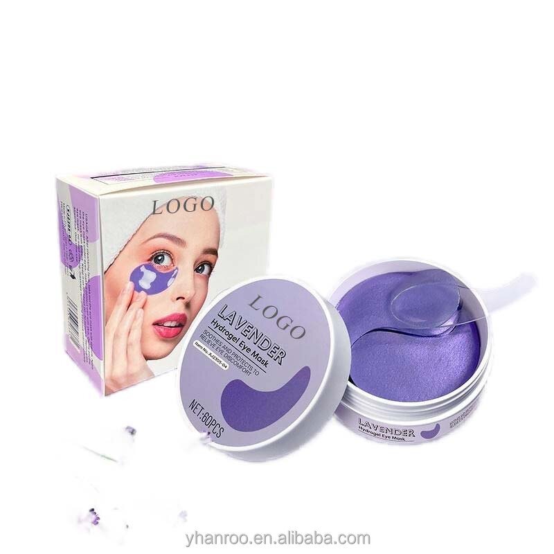 Lavender Aloe Eye Mask - Hydrogel Dark Circle Patches Moisturizing Crystal Under Eye