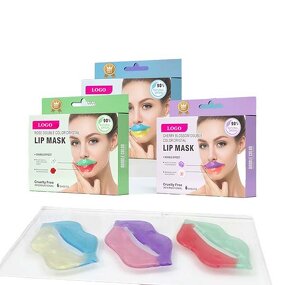 2 in 1 Lip Mask - Custom Vegan Double-color Moisturizing Collagen Plumping Crystal