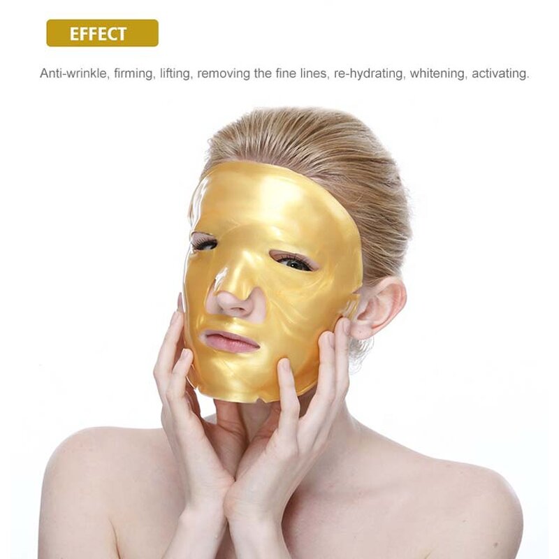 24K Gold Facial Mask - Private Label Vitamin C Centella Collagen Anti-Wrinkle Firming OEM