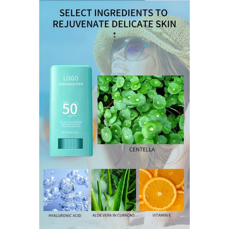 Sunscreen Stick SPF50+ PA++++ - Wholesale Korean Organic Mineral Vegan UV Protector