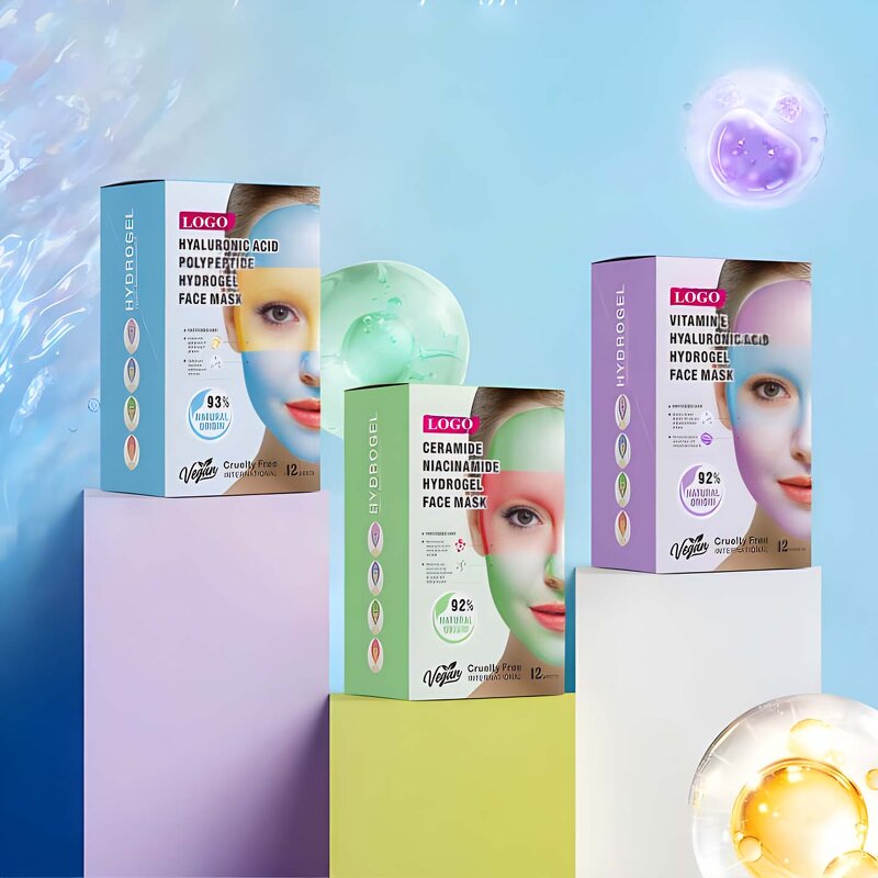 Rainbow Jelly Mask - OEM Korean Hydrogel Collagen Moisturizing Facial Sheet Mask