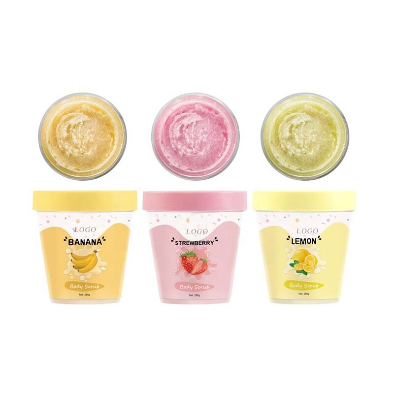 Fruit Salt Scrub - Organic Vegan Whitening Exfoliating Custom Private Label Skincare