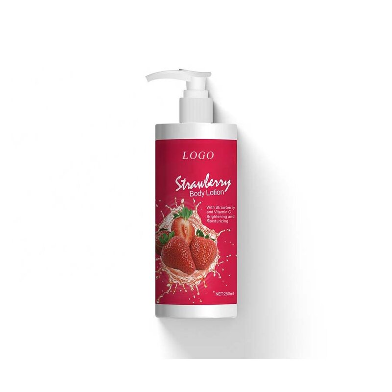 Strawberry Body Lotion - Private Label Natural Organic Whitening Skin Cream Manufacturer