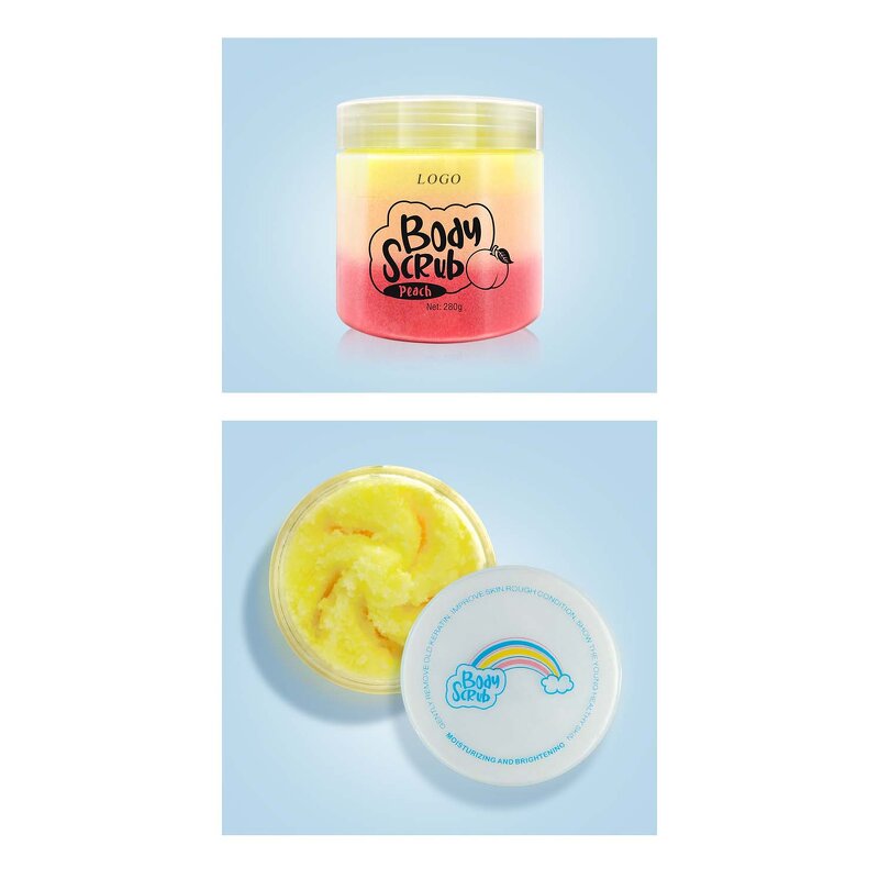 Rainbow Peach Scrub - Private Label Three-color Body Scrub Manufacturer Skin Care