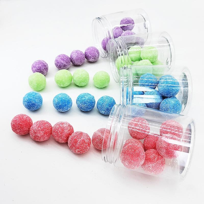 Salt Sugar Scrub Balls - Private Label Organic Exfoliating Bath Fizzies All Natural