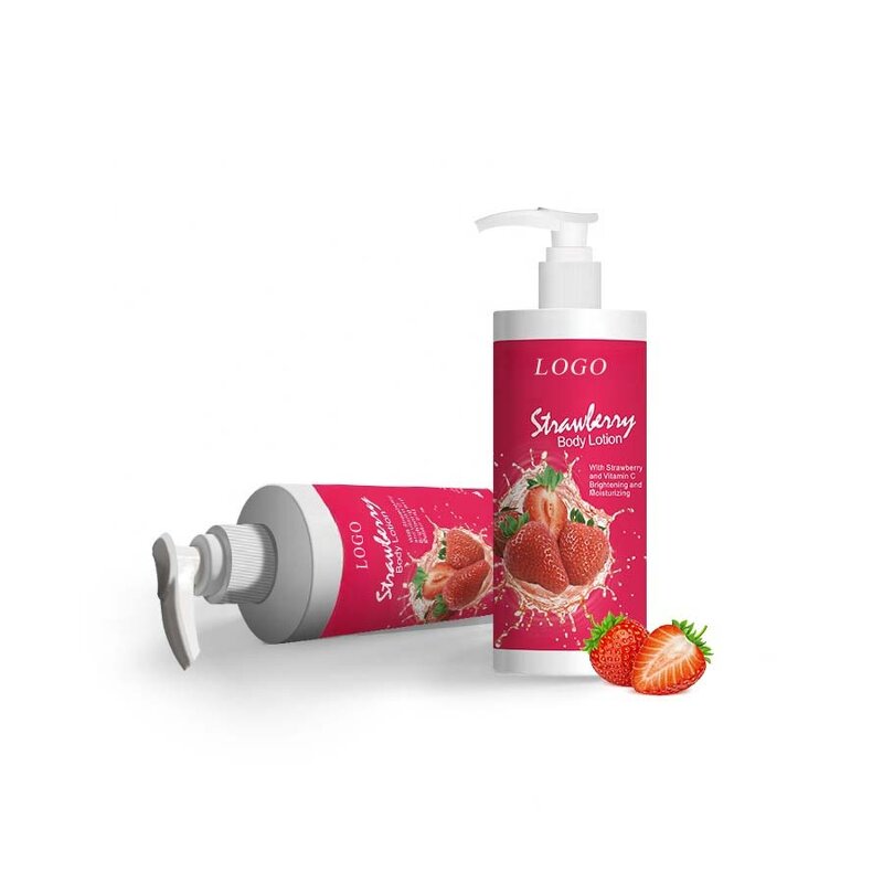 Strawberry Body Lotion - Private Label Natural Organic Whitening Skin Cream Manufacturer