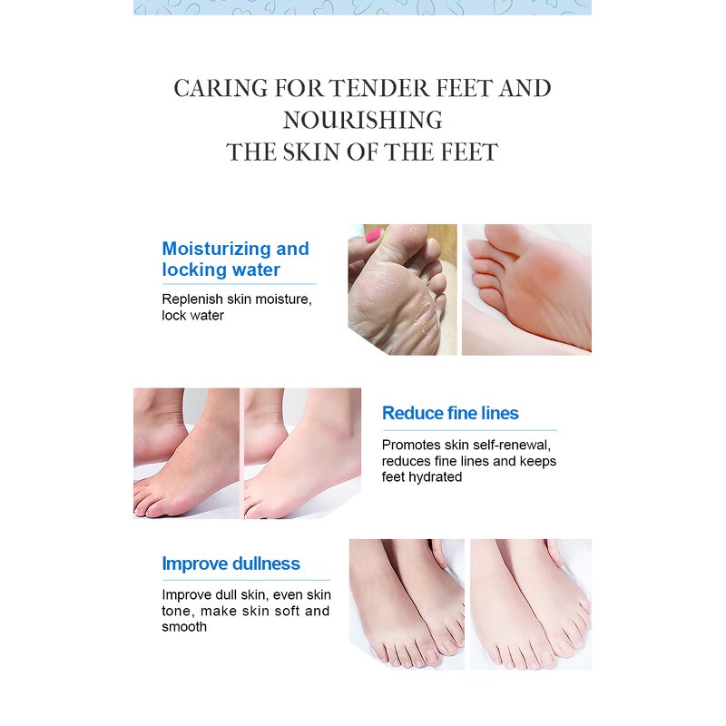 Milk Foot Socks - Private Label OEM Organic Whitening Moisture Adult Foot Mask 3Y