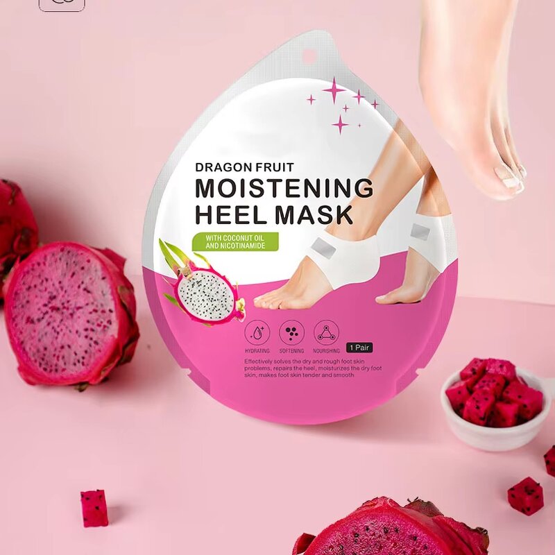 Dragon Fruit Foot Mask - Private Label Brightening Exfoliating Peeling Calluses Removal